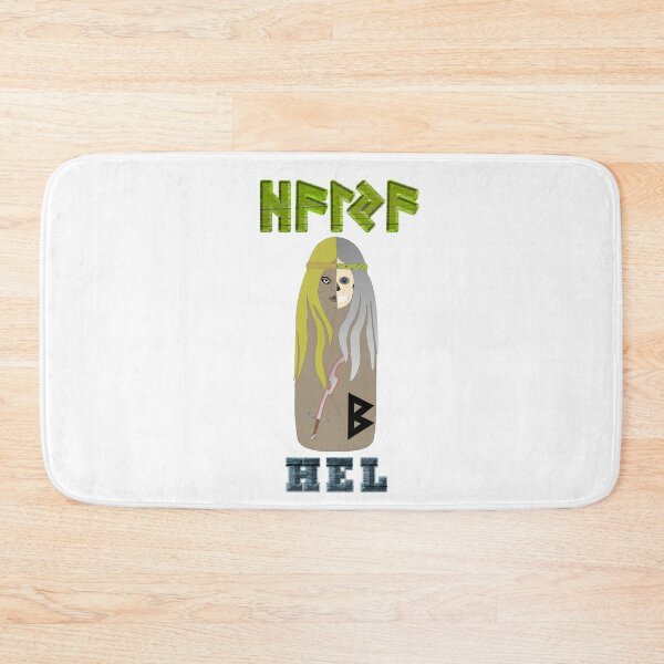 Item preview, HEL Ancient Norse Goddess with Elder Futhark Runes designed and sold by SWATARA.