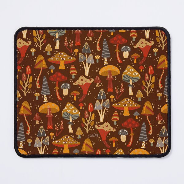 Item preview, Mystic Mushrooms – Crimson on Brick designed and sold by Cat Coquillette.