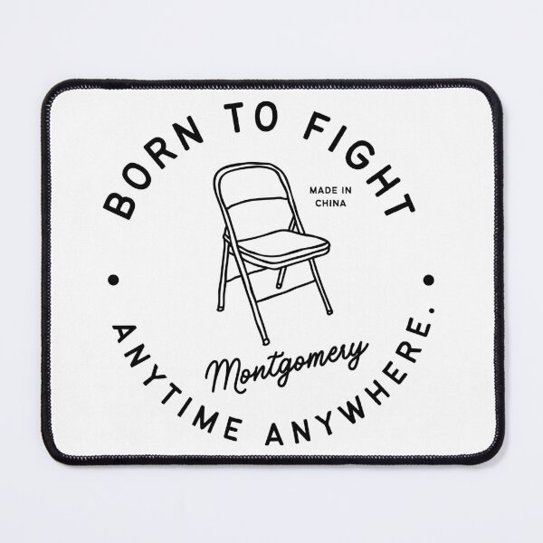 Item preview, Born to Fight Anytime Anywhere Folding Chair  designed and sold by InkWhirl.