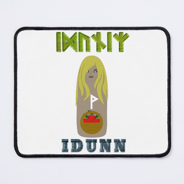 Item preview, IDUNN Ancient Norse Goddess with Elder Futhark Runes designed and sold by SWATARA.
