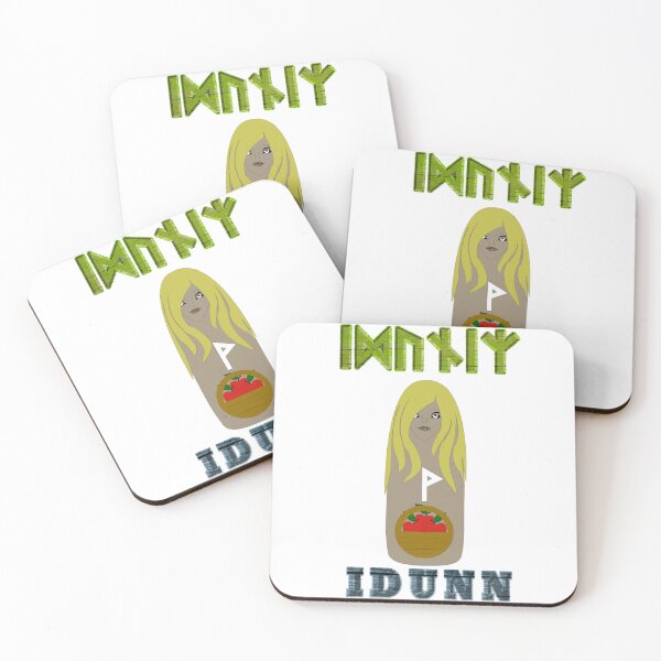 Item preview, IDUNN Ancient Norse Goddess with Elder Futhark Runes designed and sold by SWATARA.