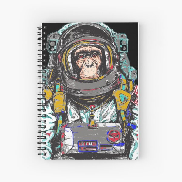 Artikel-Vorschau von Cosmic Explorer: Affen-Astronauten-Raumanzug-T-Shirt, designt und verkauft von SKETCHEAJ.