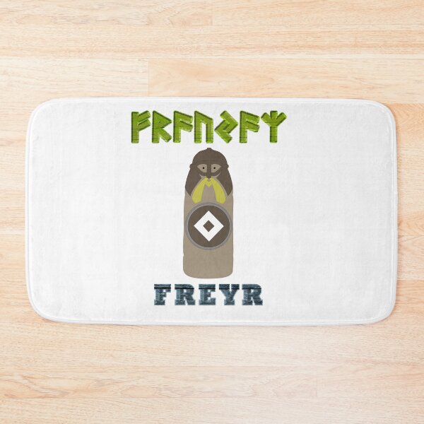 Item preview, FREYR Old Norse God with Elder Futhark Runes designed and sold by SWATARA.