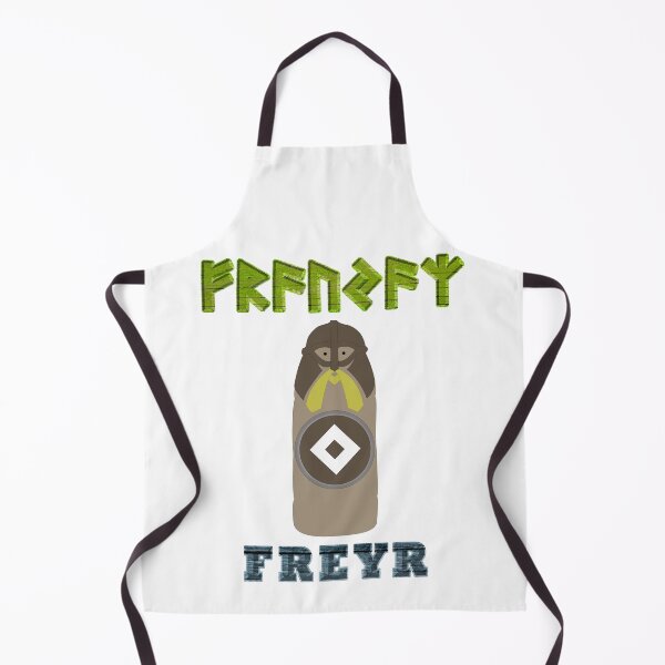 Item preview, FREYR Old Norse God with Elder Futhark Runes designed and sold by SWATARA.