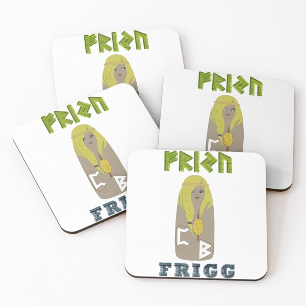 Item preview, FRIGG Ancient Norse Goddess with Elder Futhark Runes designed and sold by SWATARA.