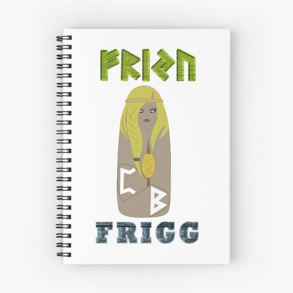 Item preview, FRIGG Ancient Norse Goddess with Elder Futhark Runes designed and sold by SWATARA.