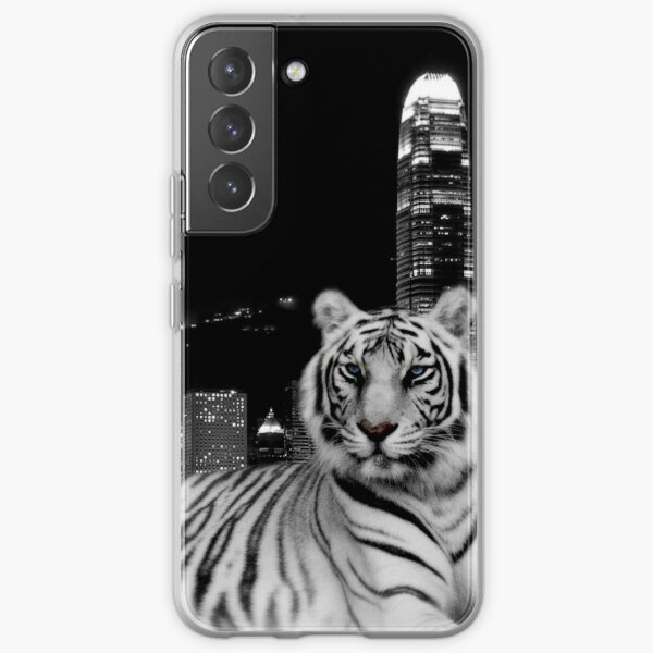 White Tiger and a City Samsung Galaxy Soft Case