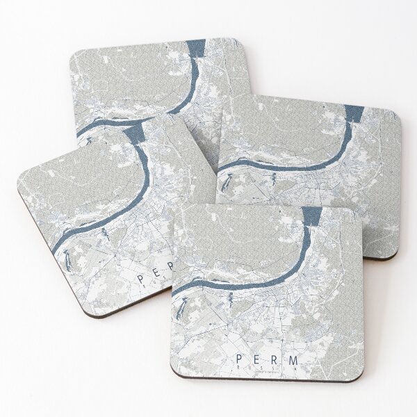 Item preview, Perm City Map of Russia - Coastal designed and sold by deMAP.