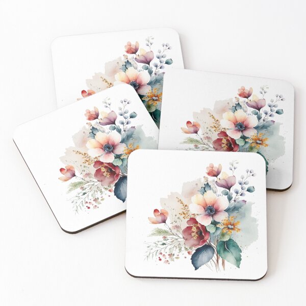 Item preview, Delicate Watercolor Florals in Light Pastel Colors designed and sold by StephanieWard.