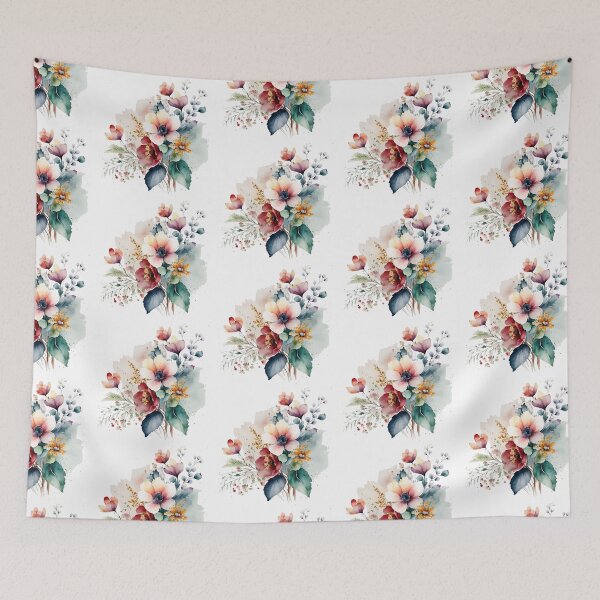 Item preview, Delicate Watercolor Florals in Light Pastel Colors designed and sold by StephanieWard.