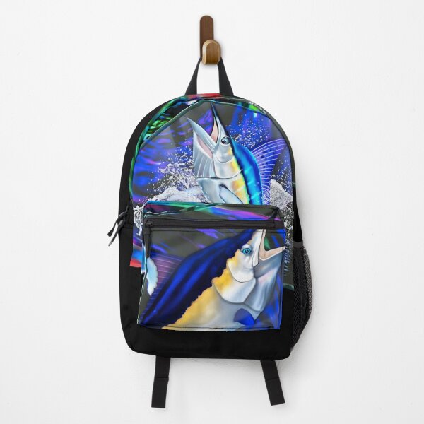 Item preview, Black, Blue and White Marlin Art designed and sold by Color4Nature.