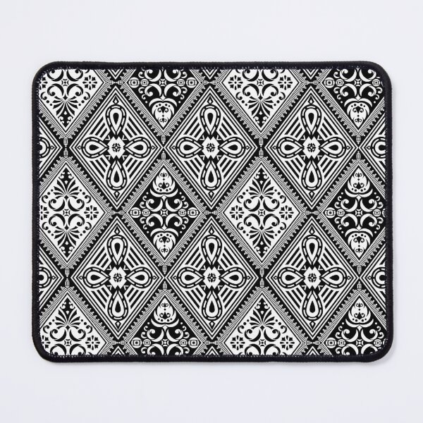 Item preview, Black and White Modern Fabric Diamond Seamless Pattern #9 designed and sold by Kasalongdesign.