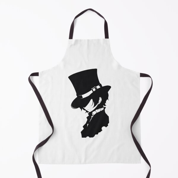 Item preview, Kawaii Blackhat an Anime Silhouette in Top Hat Black and White designed and sold by CozyKawaiiArt.