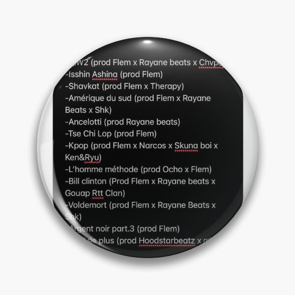 Item preview, TRACKLIST FREEZE CORLEONE ADC designed and sold by khrisxvi.