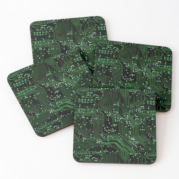 Item preview, Neon Green Circuit Board Microchip Seamless Pattern designed and sold by Sturdust.