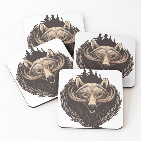 Item preview, The head of a bear within forest designed and sold by Ck-2106design.