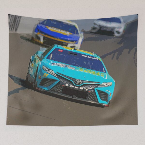 Item preview, Denny Hamlin fighting on track designed and sold by Rodissimus1984.