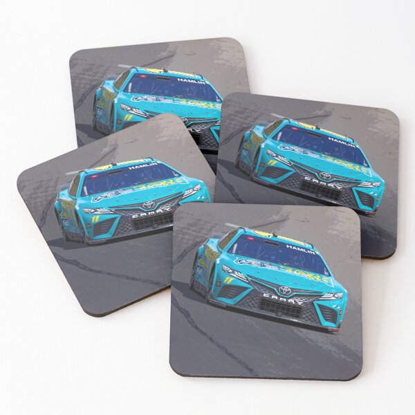 Item preview, Denny Hamlin fighting on track abstract designed and sold by Rodissimus1984.