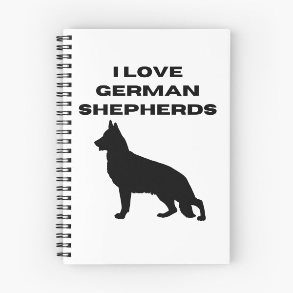 Item preview, I Love German Shepherds Dog Black Text Silhouette designed and sold by GSDDESIGNMERCH.