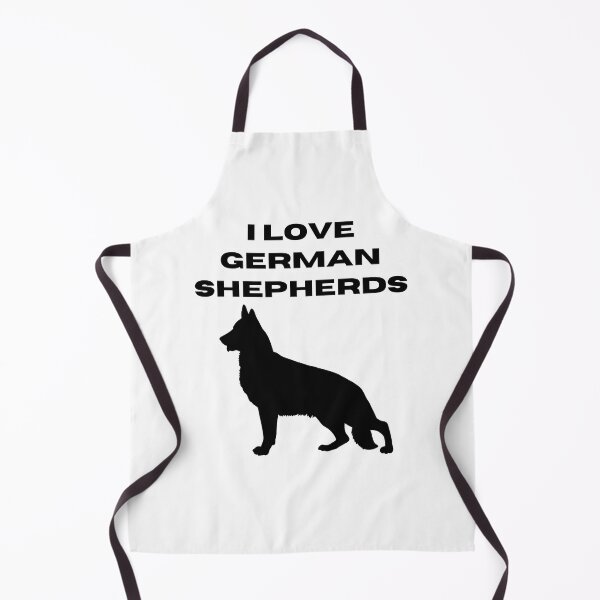 Item preview, I Love German Shepherds Dog Black Text Silhouette designed and sold by GSDDESIGNMERCH.