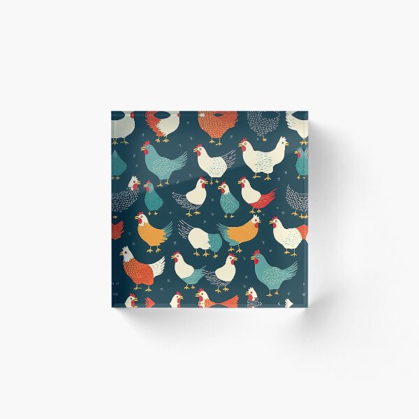 Item preview, Seamless hen digital paper designed and sold by JurgenGoLF.