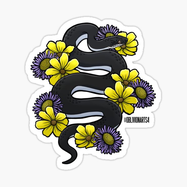 Item preview, Black Rat Snake in the Aspen Prairie designed and sold by OblivionArts4.