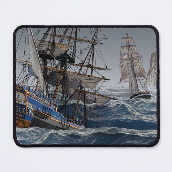 Item preview, Many Ship Design Items - Square Rig Sailing Ships in Turbulent Water designed and sold by Billers Art.