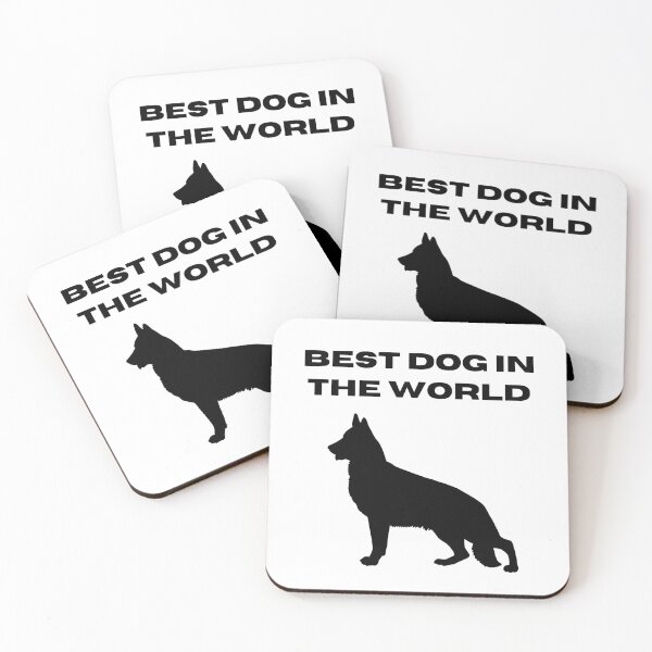 Item preview, Best Dog In The World German Shepherd Dog Black Text Silhouette  designed and sold by GSDDESIGNMERCH.