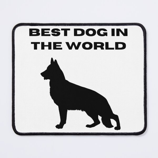 Item preview, Best Dog In The World German Shepherd Dog Black Text Silhouette designed and sold by GSDDESIGNMERCH.