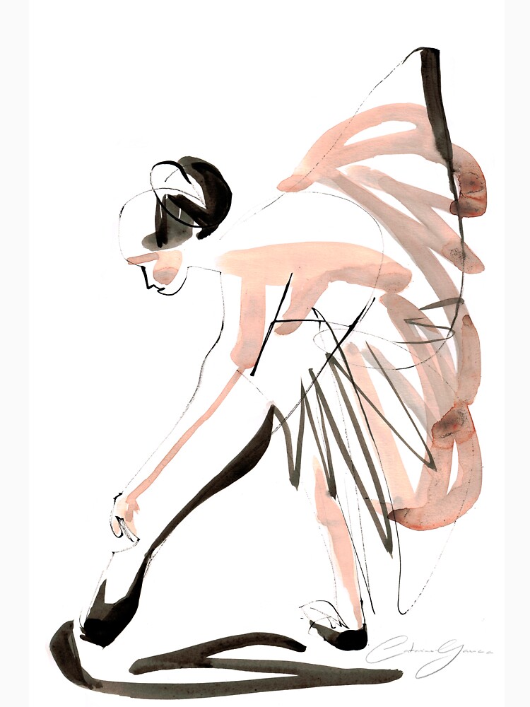 Expressive Watercolor Dance Drawing by CatarinaGarcia
