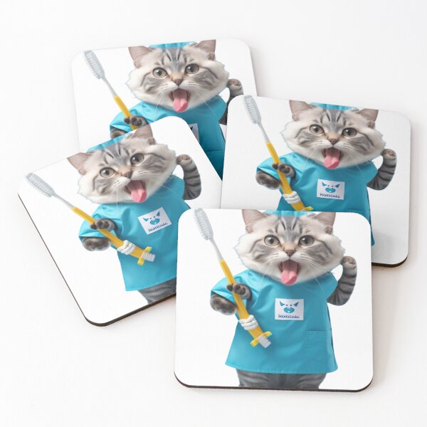 Item preview, Cat Dentist Expressing Importance of Dental Care designed and sold by AmmarTabby.