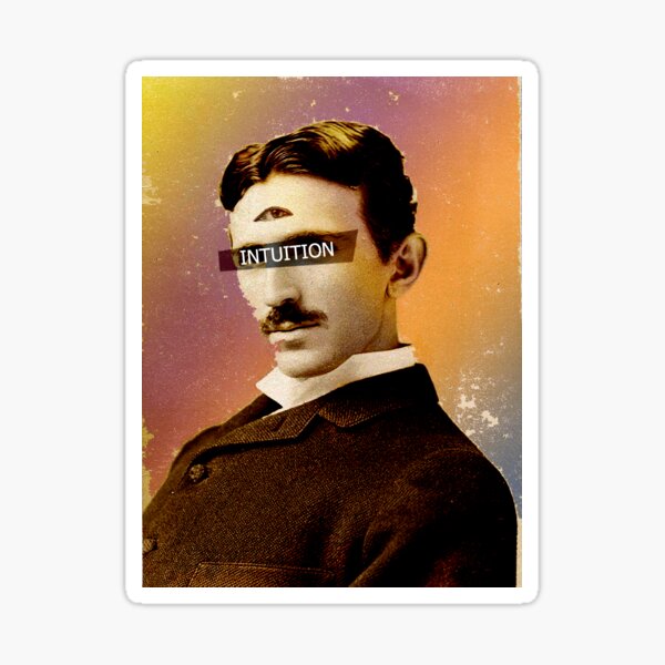 Nicolai Tesla Third Eye Intuition Sticker