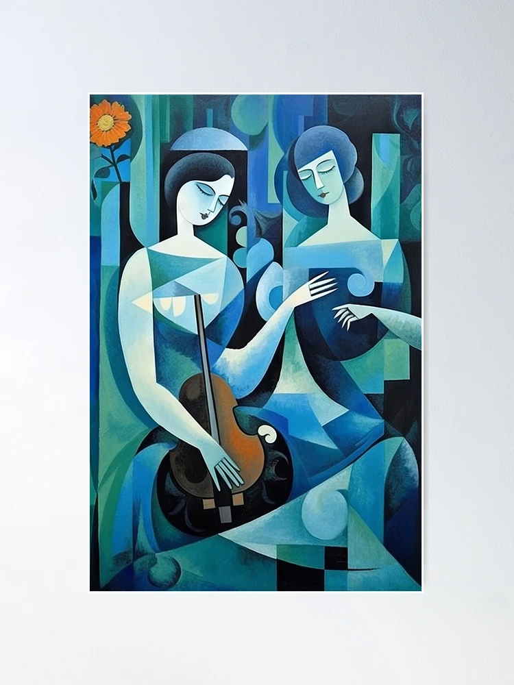 Cubist Impressions: Blue Symphonies in Modern Art
