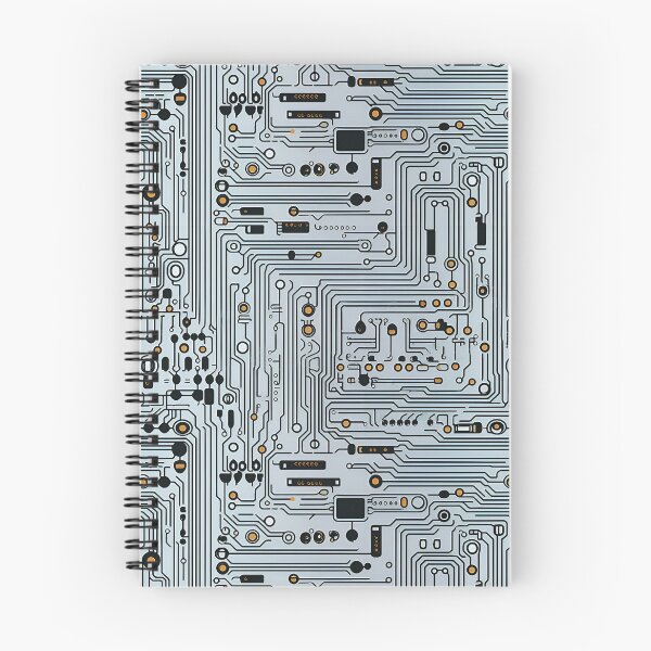 Item preview, Light Grey Circuit Board Seamless Pattern designed and sold by Sturdust.