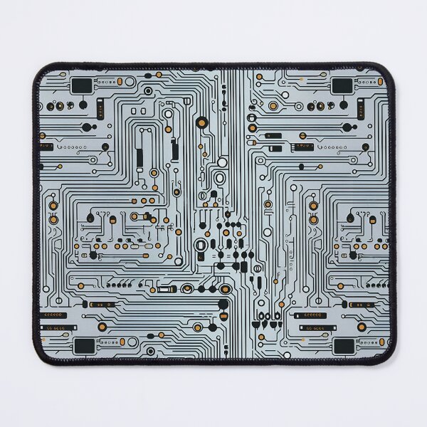Item preview, Light Grey Circuit Board Seamless Pattern designed and sold by Sturdust.