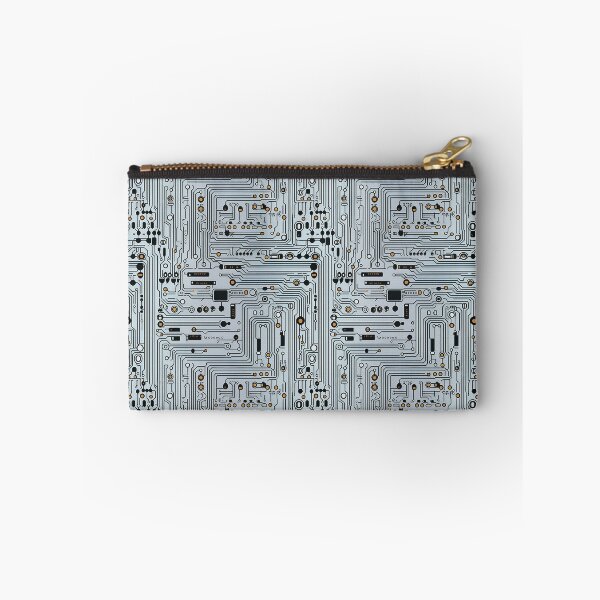 Item preview, Light Grey Circuit Board Seamless Pattern designed and sold by Sturdust.