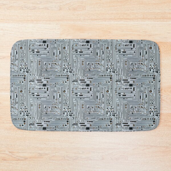 Item preview, Light Grey Circuit Board Seamless Pattern designed and sold by Sturdust.