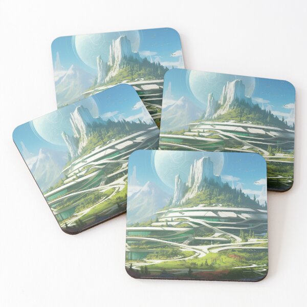 Item preview, Beautiful Utopian Landscape Scenery designed and sold by Vril Design.