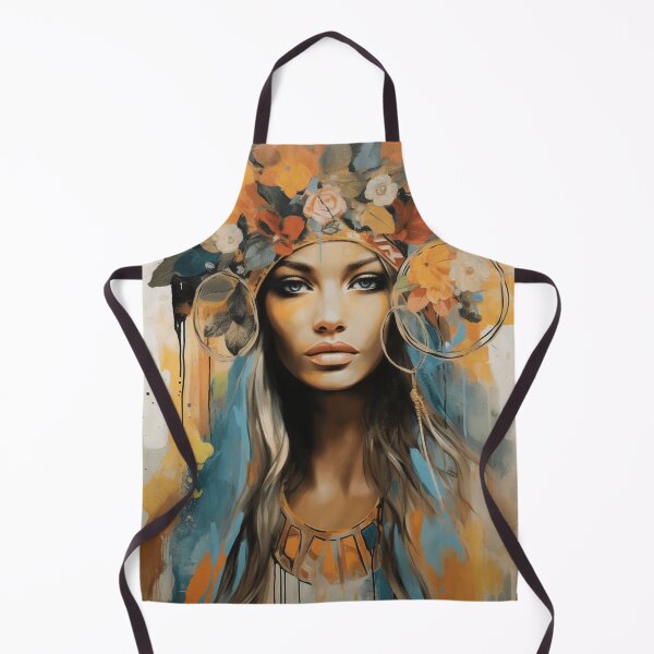 Item preview, A Beautiful Woman in Boho Art Style designed and sold by StudioRedKoala.
