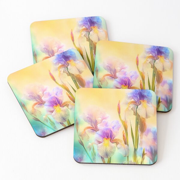 Item preview, Glowing Irises designed and sold by Red Witch Art.