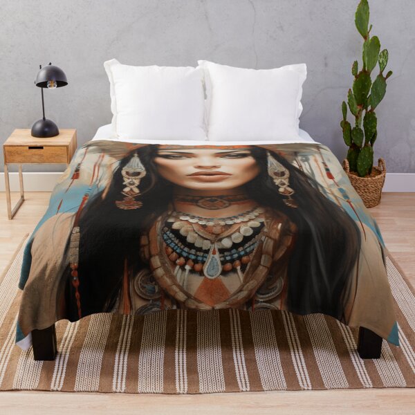 Item preview, A Beautiful Woman in Boho Art Style designed and sold by StudioRedKoala.