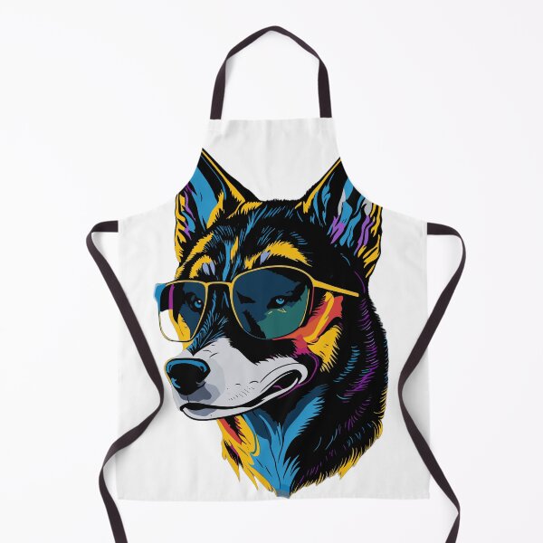 Item preview, Cool Colourful Husky with Sunglasses designed and sold by ancient-times.