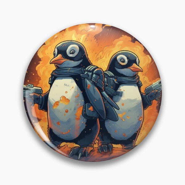 Item preview, Adorable Penguin Police Duo designed and sold by JustArtDesign9.