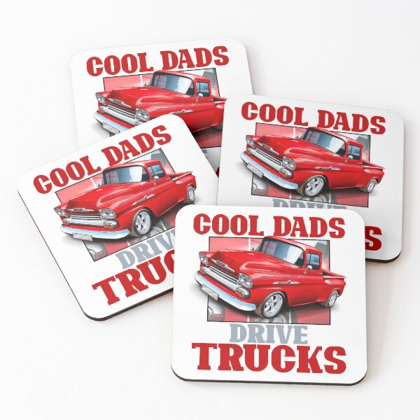 Item preview, Cool Dads drive Trucks (Chevy Apache) designed and sold by Petrolhead T-Shirts and Art.