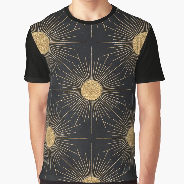 Item preview, Modern Black Gold Shining Sun designed and sold by InovArtS.