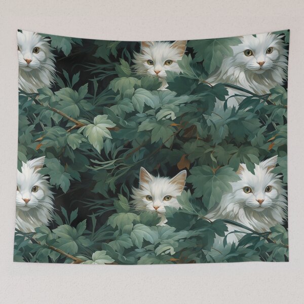 Item preview, cat in garden designed and sold by duangbj.
