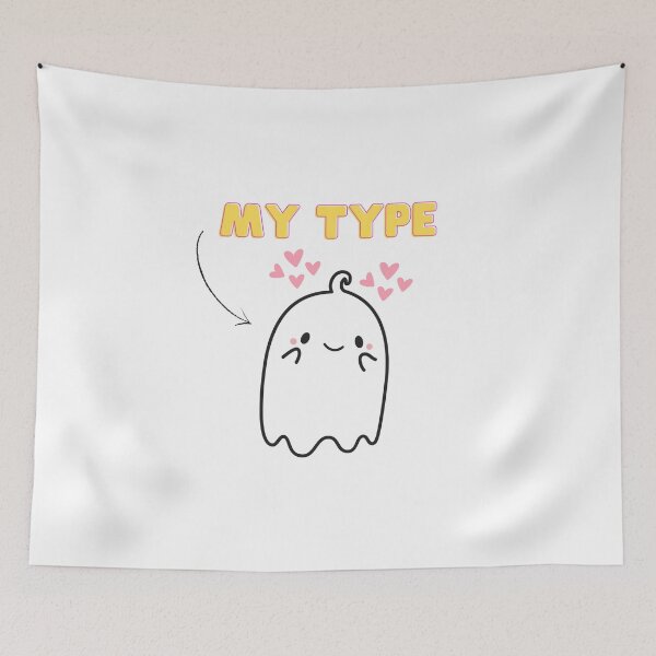 Item preview, Adorable ghost my type for halloween designed and sold by noneko04.