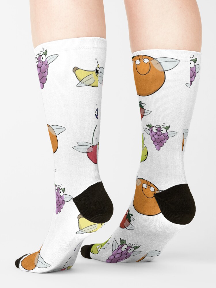 Thumbnail 4 of 5, Socks, Fruit Flies designed and sold by amoebasisters.