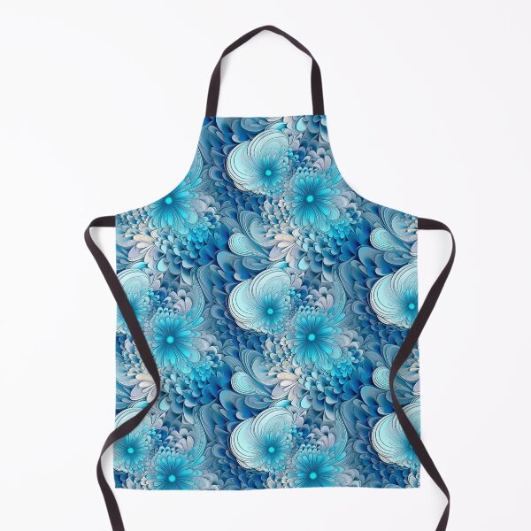 Item preview, Blue Icy Floral Fractal Pattern designed and sold by Sturdust.