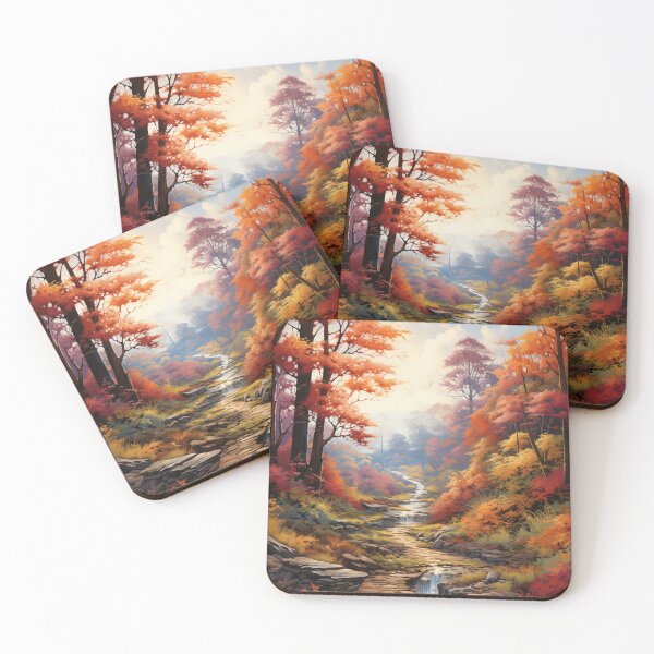 Item preview, Autumn Forest with Vibrant Foliage designed and sold by StudioRedKoala.